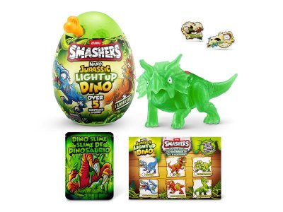 Игровой набор Zuru сюрприз в яйце Smashers Jurassic Light up Dino 1-00457257_6