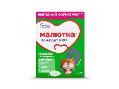 Смесь Малютка Комфорт Pro 0-12 мес. 900 г 1-00436453_1