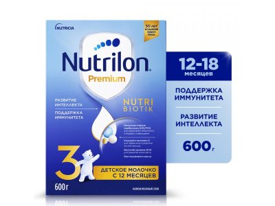 Смесь Nutrilon Premium 3 молочная 600 г 1-00374730_1