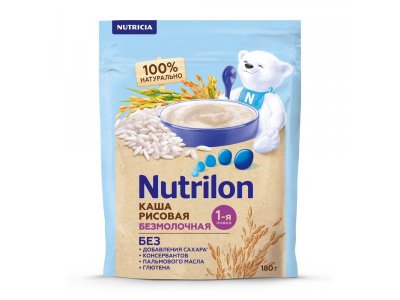 Каша Nutrilon безмолочная рисовая 180 г 1-00212945_1