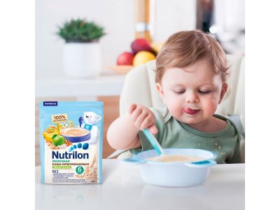 Каша Nutrilon молочная мультизлаковая Яблоко, банан 200 г 1-00250870_3