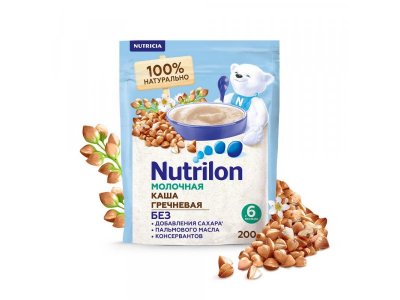 Каша молочная Nutrilon Гречневая 200 г 1-00260593_2
