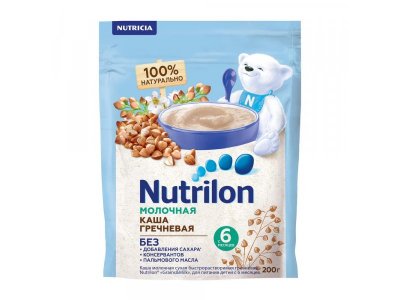 Каша молочная Nutrilon Гречневая 200 г 1-00260593_1