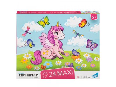 Пазл Dream Makers Board Games 24 Maxi Единороги 1-00457472_1
