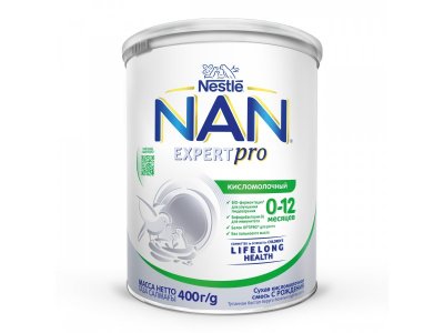 Смесь Nestle NAN ExpertPro Кисломолочный с 0-12 мес., 400 г 1-00418756_1