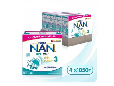 Молочко Nestle NAN 3 детское Optipro 1050 г 1-00357137_6