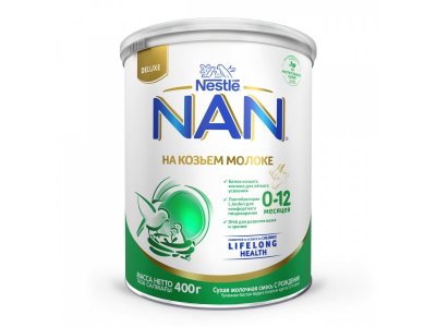 Смесь NAN на козьем молоке с 0 до 12 месяцев, 400 г 1-00367531_1