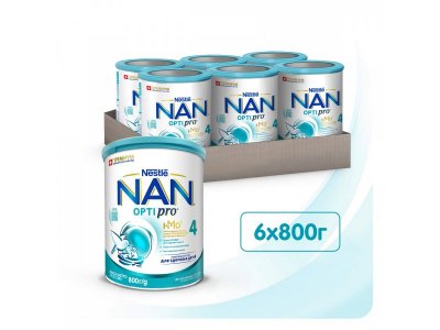 Молочко Nestle NAN 4 детское Optipro 800 г 1-00054075_8