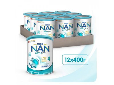 Молочко Nestle NAN 4 детское Optipro 400 г 1-00007840_8