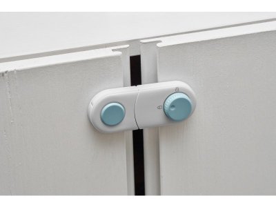 Блокиратор для мебели Roxy-Kids короткий для створок, с переключателем, 2 шт 1-00457525_4