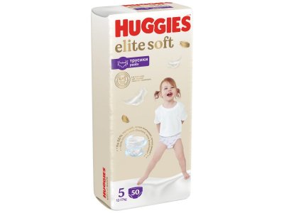Подгузники-трусики Huggies Elite Soft 5  12-17 кг, 50 шт. 1-00457193_1