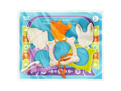 Набор прорезывателей Roxy-Kids Bunny, Fox, Meow 1-00457530_2
