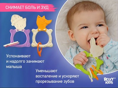 Набор прорезывателей Roxy-Kids Bunny, Fox, Meow 1-00457530_14