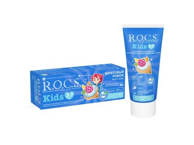 Зубная паста Rocs Фруктовый рожок для детей 3-7 лет, 45 г 1-00000689_1