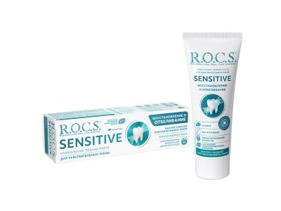 Зубная паста Rocs Sensitive Восстановление и Отбеливание, 94 г 1-00265238_1