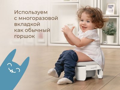 Горшок дорожный Roxy-Kids HandyPotty 3 в 1 универсальный 1-00457656_5