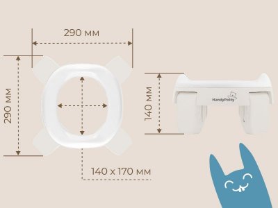 Горшок дорожный Roxy-Kids HandyPotty 3 в 1 универсальный 1-00457656_11