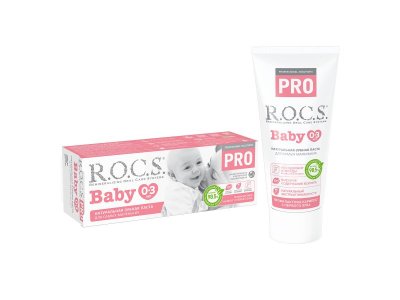 Зубная паста Rocs Pro baby Минеральная защита и нежный уход 0-3 лет, 45 г 1-00142416_1