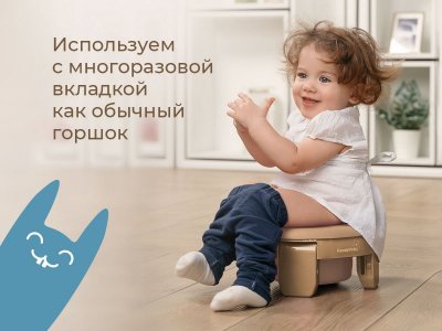 Горшок дорожный Roxy-Kids HandyPotty 3 в 1 универсальный 1-00457655_6
