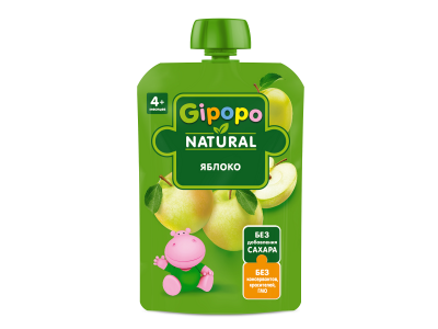 Пюре Gipopo Яблоко с 4 мес., 90 г 1-00443815_1