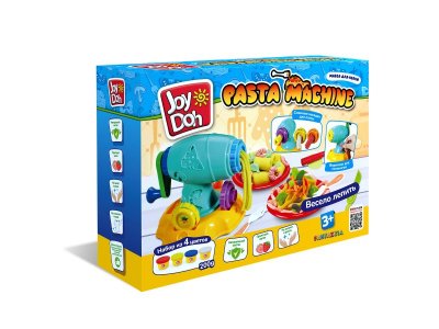 Масса для лепки Joy Doh, набор Pasta Machine - машинка для пасты, сменные насадки, 11 аксессуаров, 4 1-00457672_1