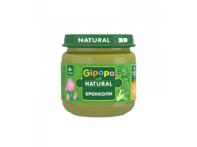 Пюре Gipopo Брокколи с 4 мес., 80 г 1-00443797_1