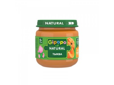 Пюре Gipopo Тыква с 5 мес., 80 г 1-00443800_1