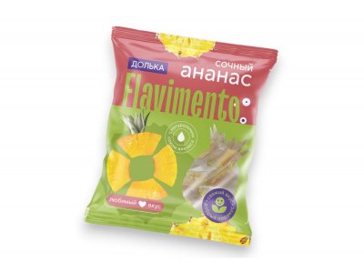 Конфеты жевательные Flavimento Ананас 100 гр 1-00458341_1