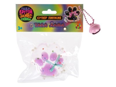 Игрушка-антистресс 1 Toy Крутой замес Таба Лапа прозрачная с посыпкой, 6,5*3 см 1-00458350_4