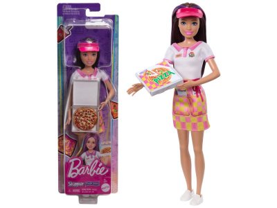 Кукла Barbie Skipper First Jobs Барби Скиппер Доставка пиццы, темный цвет волос, 12 см 1-00457543_1