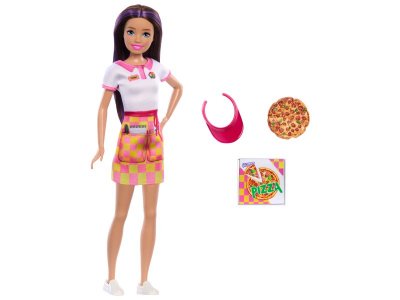 Кукла Barbie Skipper First Jobs Барби Скиппер Доставка пиццы, темный цвет волос, 12 см 1-00457543_5