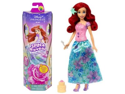 Кукла Mattel Disney Princess Spin & Reveal Принцесса Ариэль, рыжий цвет волос, с модными акс., 29 см 1-00457544_1
