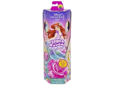 Кукла Mattel Disney Princess Spin & Reveal Принцесса Ариэль, рыжий цвет волос, с модными акс., 29 см 1-00457544_2