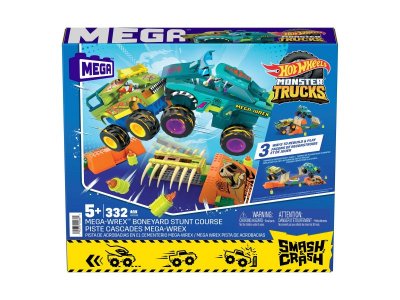 Набор игровой Hot Wheels Mega Полоса препятствий, 2 машинки-конструкт., 2 фигурки, рампы и препятств 1-00457546_6