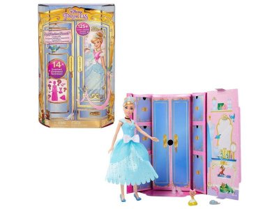 Набор игровой Mattel Disney Princess Золушка модное преображ., гардероб, предметы одежды и модные ак 1-00457548_1