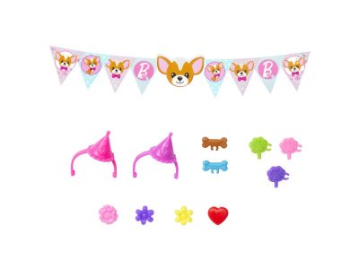 Набор игровой Barbie Chelsea Celebration Fun День рождения щенков Челси, питомцы и акс. 15 см 1-00457550_3