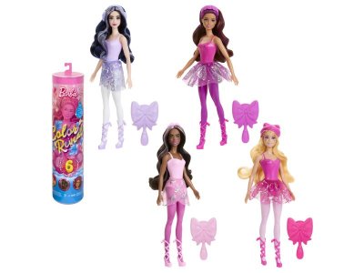Кукла Barbie Color Reveal с меняющимся цветом волос и одежды, 29 см в ассорт. 100457553