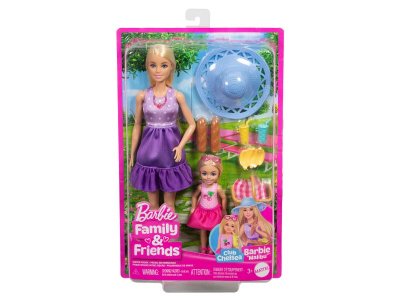 Набор игровой Barbie Friends Барби и Челси на пикнике, корзиной, одеялом и акс. 1-00457557_7