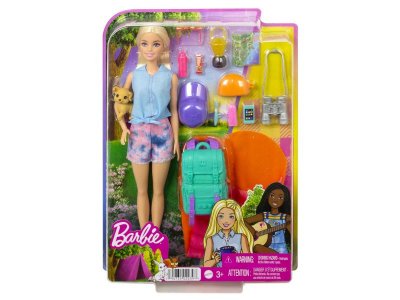 Набор игровой Barbie Camping Барби идёт в поход, фигурка собачки и акс. для путешествий, 28 см 1-00457569_5