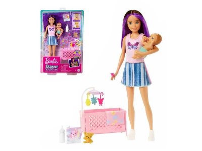 Набор игровой Barbie Skipper Babysitters Inc Барби работает няней с акс., кроваткой и куклой-малышом 1-00457576_1