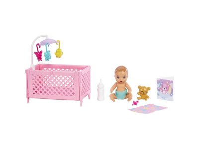 Набор игровой Barbie Skipper Babysitters Inc Барби работает няней с акс., кроваткой и куклой-малышом 1-00457576_5