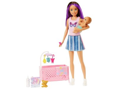 Набор игровой Barbie Skipper Babysitters Inc Барби работает няней с акс., кроваткой и куклой-малышом 1-00457576_7
