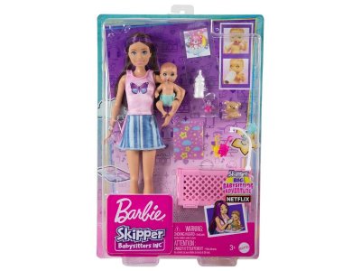 Набор игровой Barbie Skipper Babysitters Inc Барби работает няней с акс., кроваткой и куклой-малышом 1-00457576_8