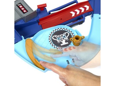 Набор игровой Mattel Cars Тачки Автотрек Гоночная трасса с ускор., 20 дет. трассы с мех. запуск., 1 1-00457580_6