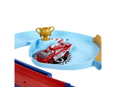 Набор игровой Mattel Cars Тачки Автотрек Гоночная трасса с ускор., 20 дет. трассы с мех. запуск., 1 1-00457580_10