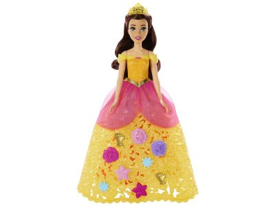 Кукла Mattel Disney Princess Принцесса Белла в цветочном платье с модными акс., 29 см 1-00457581_5