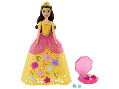 Кукла Mattel Disney Princess Принцесса Белла в цветочном платье с модными акс., 29 см 1-00457581_6