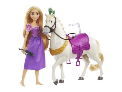Набор игровой Mattel Disney Princess Рапунцель и конь Максимус, с акс., фигуркой хамелеона 1-00457584_6
