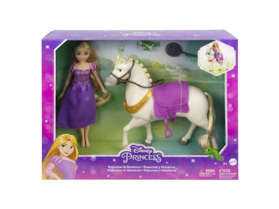 Набор игровой Mattel Disney Princess Рапунцель и конь Максимус, с акс., фигуркой хамелеона 1-00457584_7