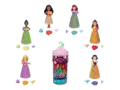 Кукла Mattel Color Reveal Принцесса Дисней, с меняющимся цветом одежды, с модными акс., 8,89 см 1-00457586_1